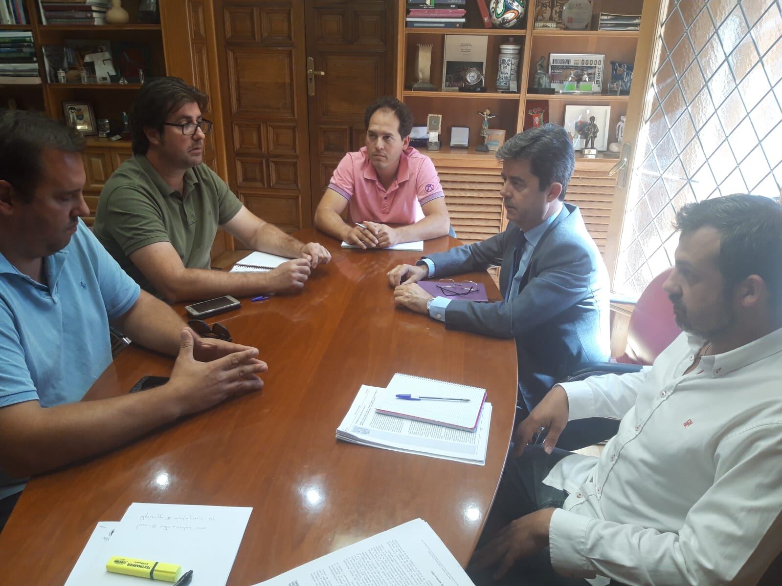 Reunión de Luis Felipe con los sindicatos agrarios en el Ayuntamiento