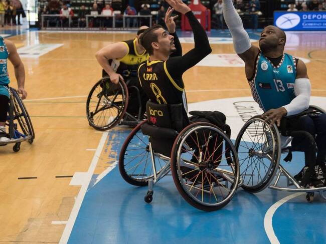 Fran Lara, durante un partido