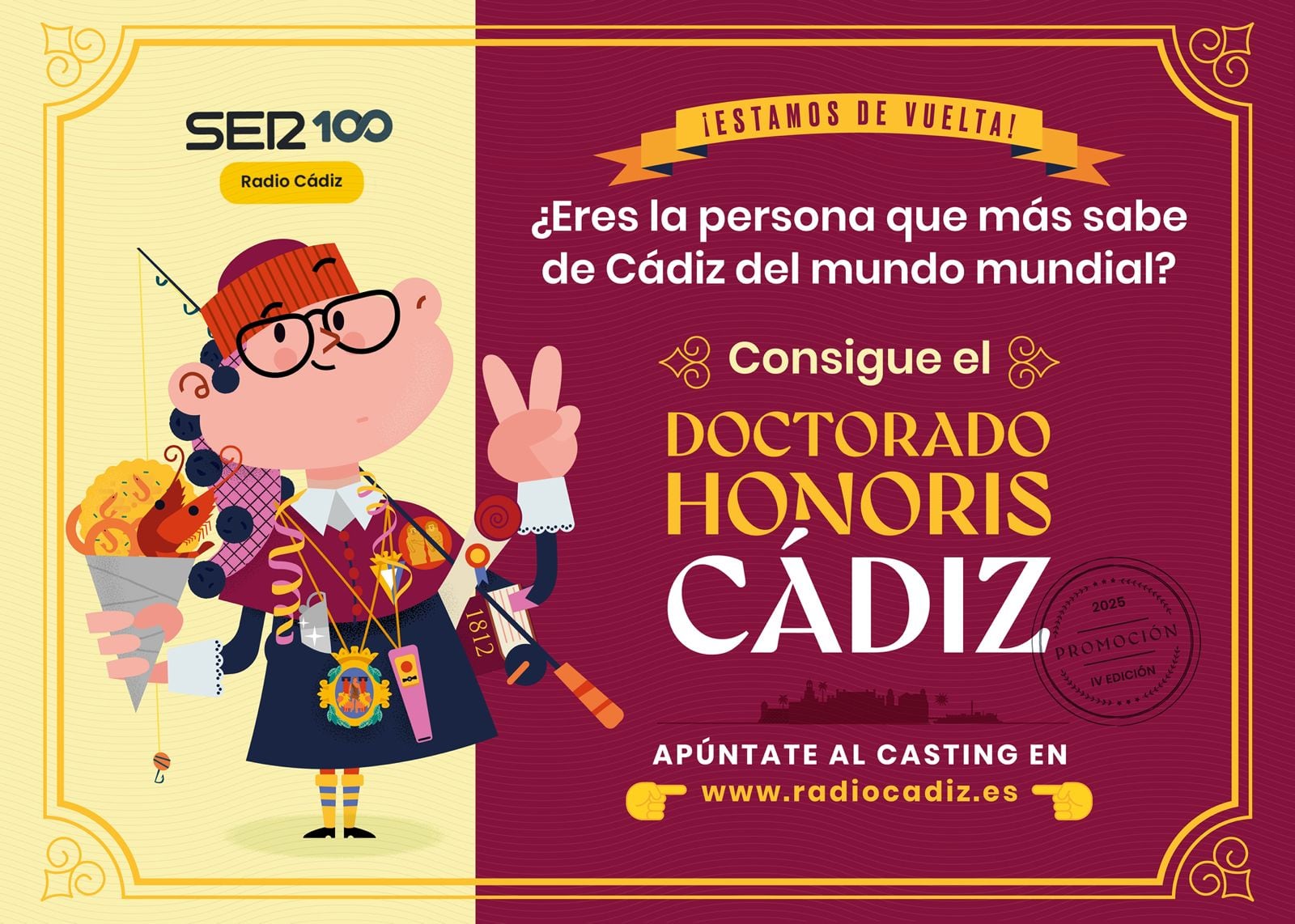 Imagen del nuevo Doctorado Honoris Cádiz