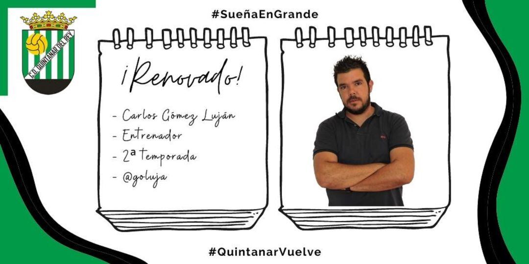 Carlos Gómez renueva como entrenador