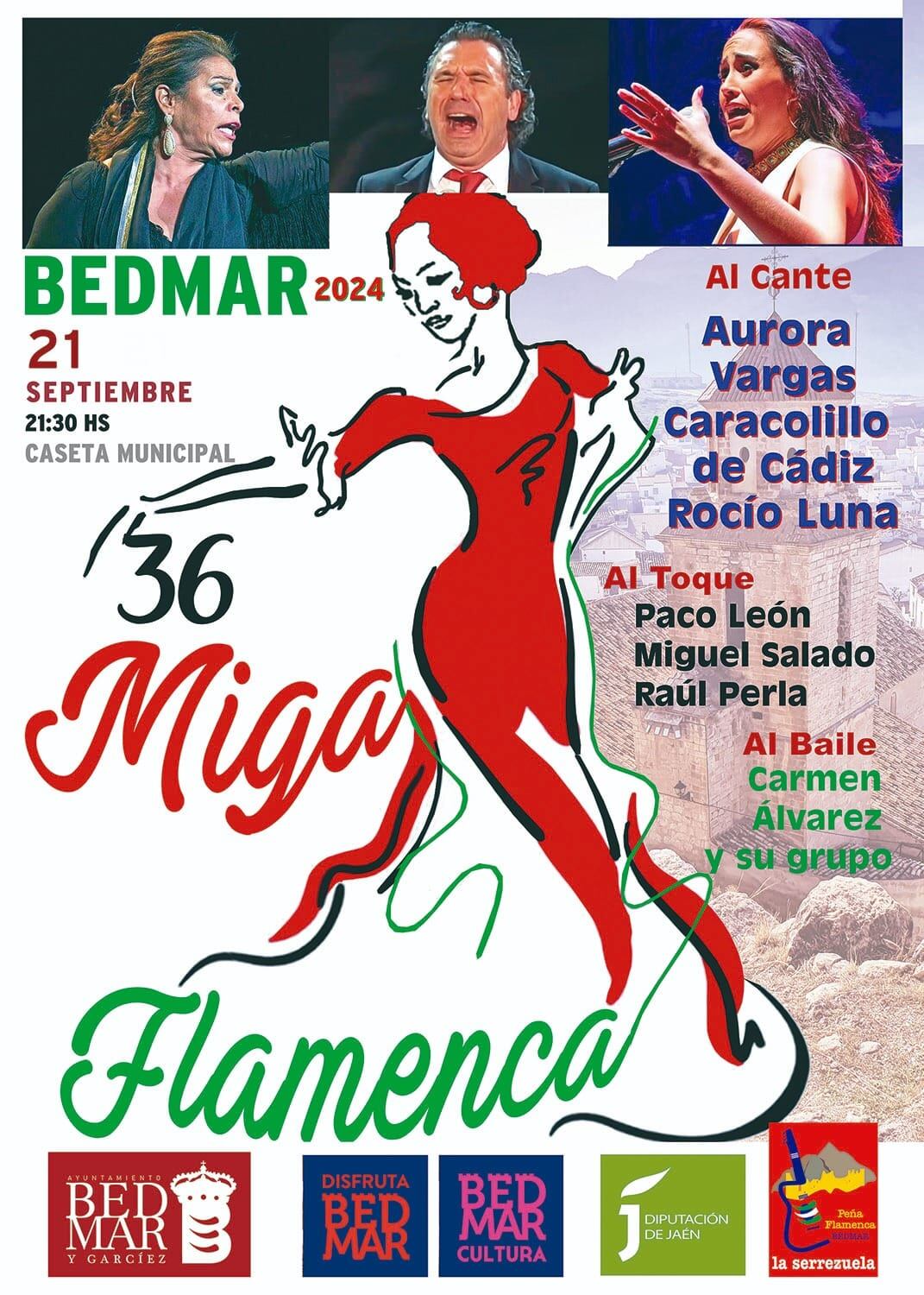 Cartel anunciador de la 36 Miga Flamenca de Bedmar