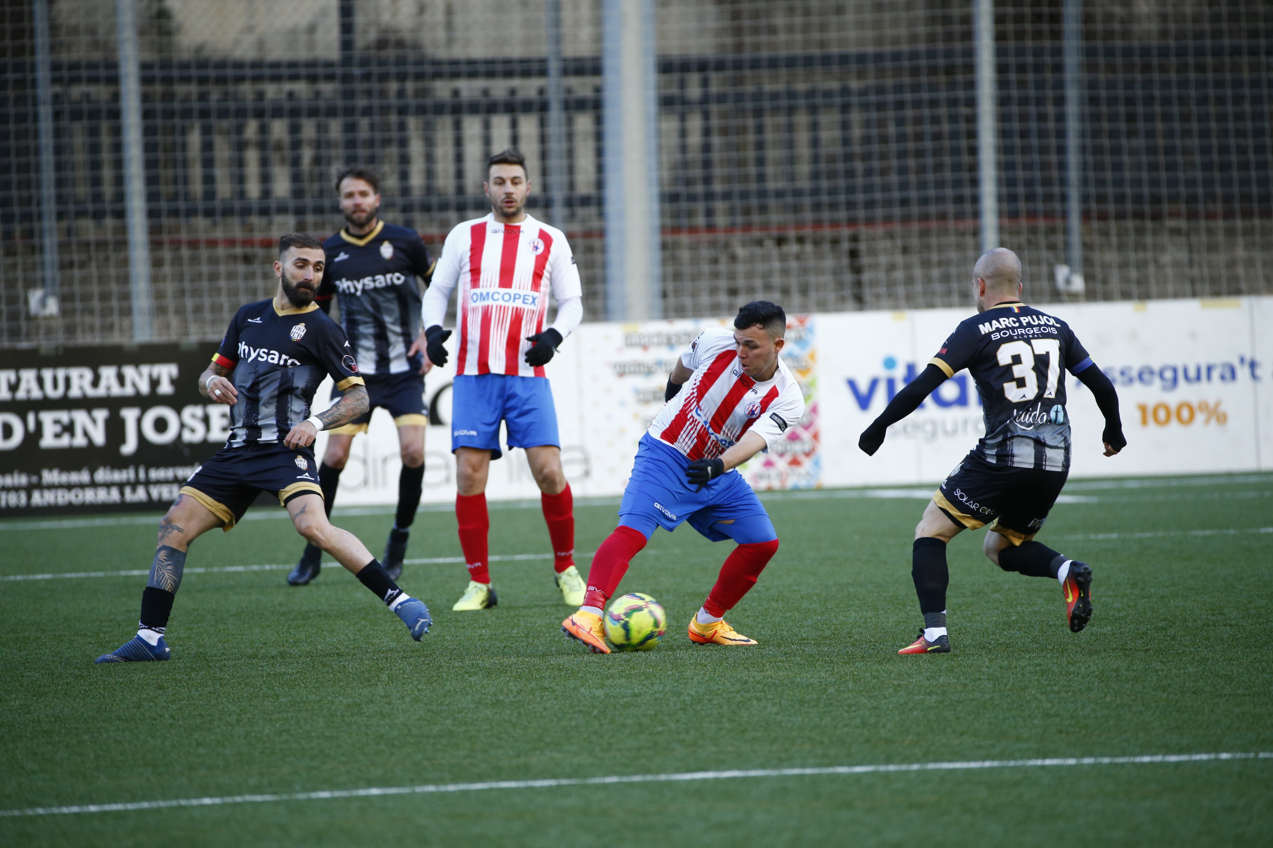 L&#039;Atlètic Amèrica contra la UE Engordany.
