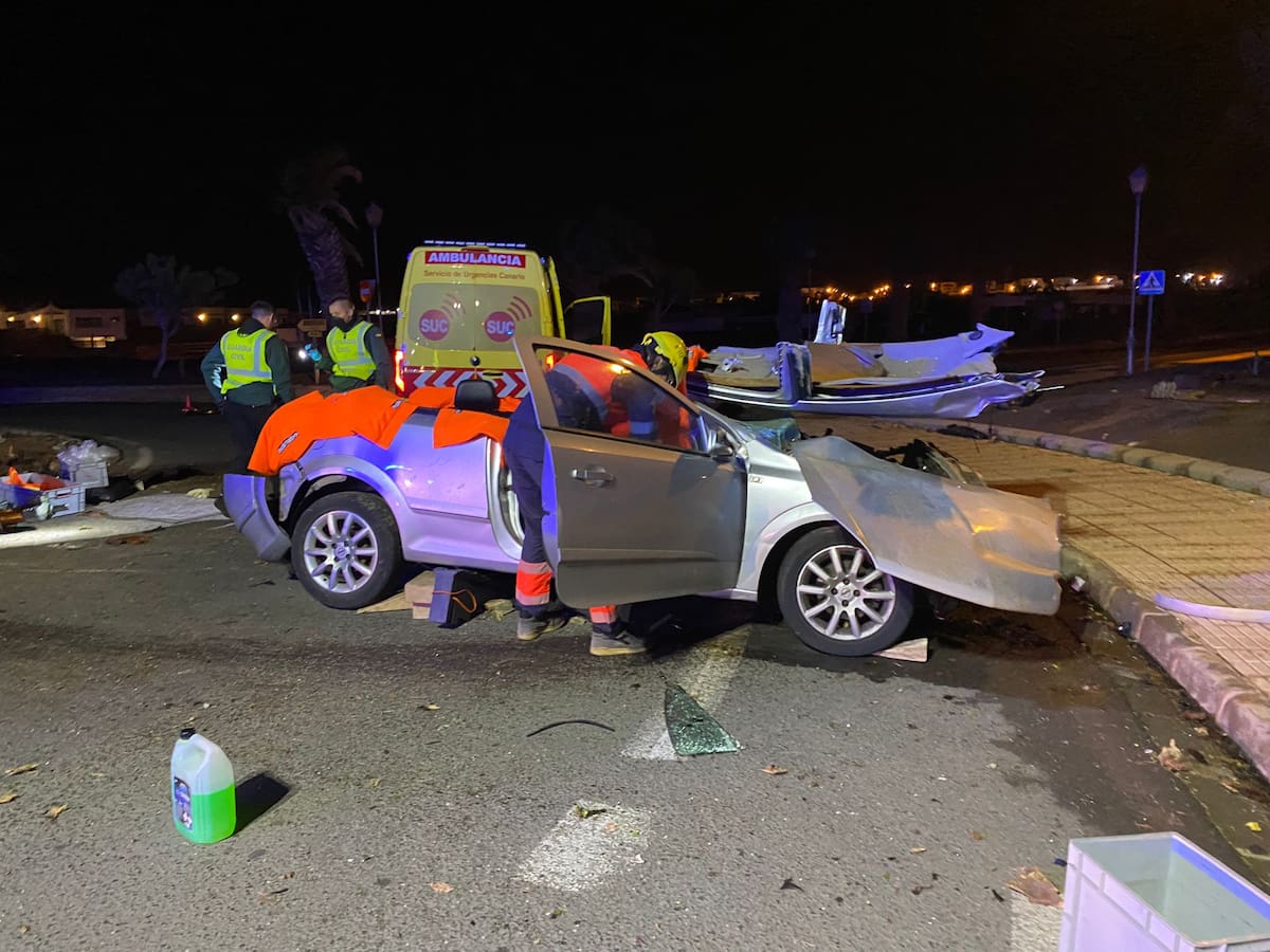 Fallece una de las mujeres heridas en el accidente mortal de Lanzarote