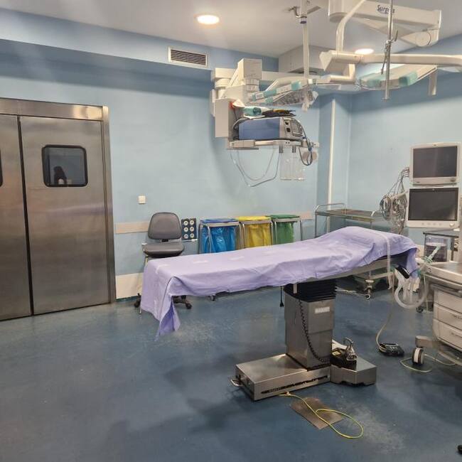 Uno de los quirófanos afectados tras su secado