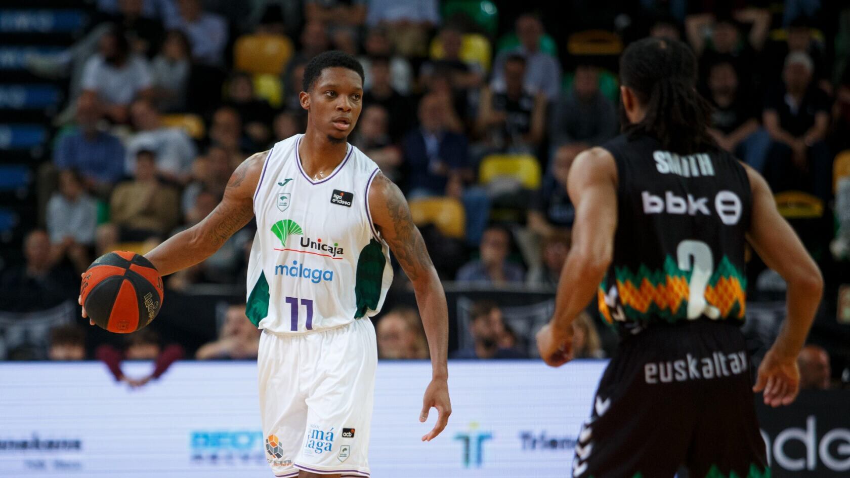 El escolta del Unicaja Tyson Carter, fue el mejor jugador del encuentro ante el Surne Bilbao Basket