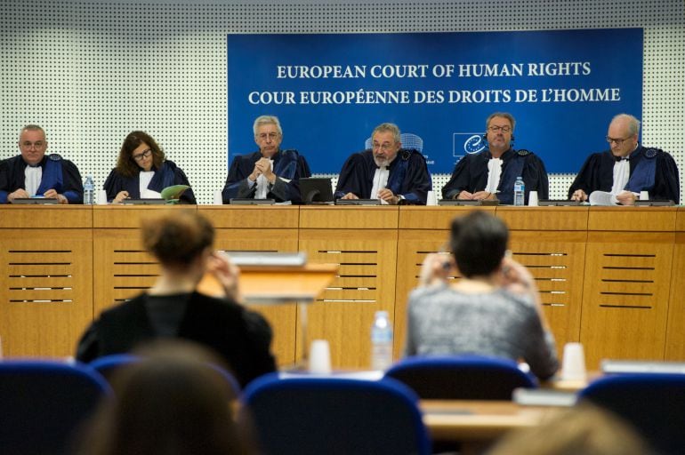 La cort europea dels drets de l'home durant la vista del cas Gouarré, al febrer de l'any passat.