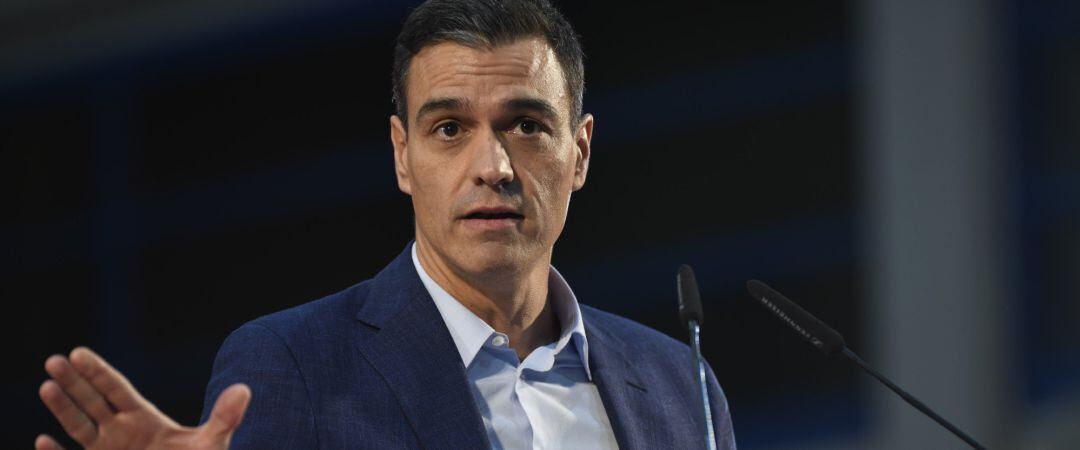 Pedro Sánchez interviene en un acto del PSOE en Alicante