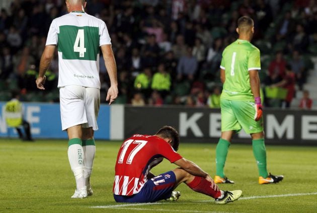 Luciano Vietto durante el partido de ida de los dieciseisavos de final