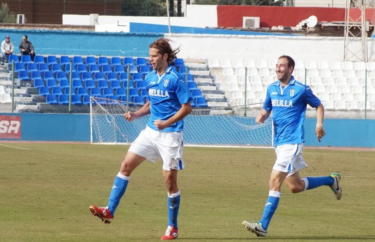  David Sánchez junto Juanjo en la etapa de ambos cadistas como jugadores del Melilla