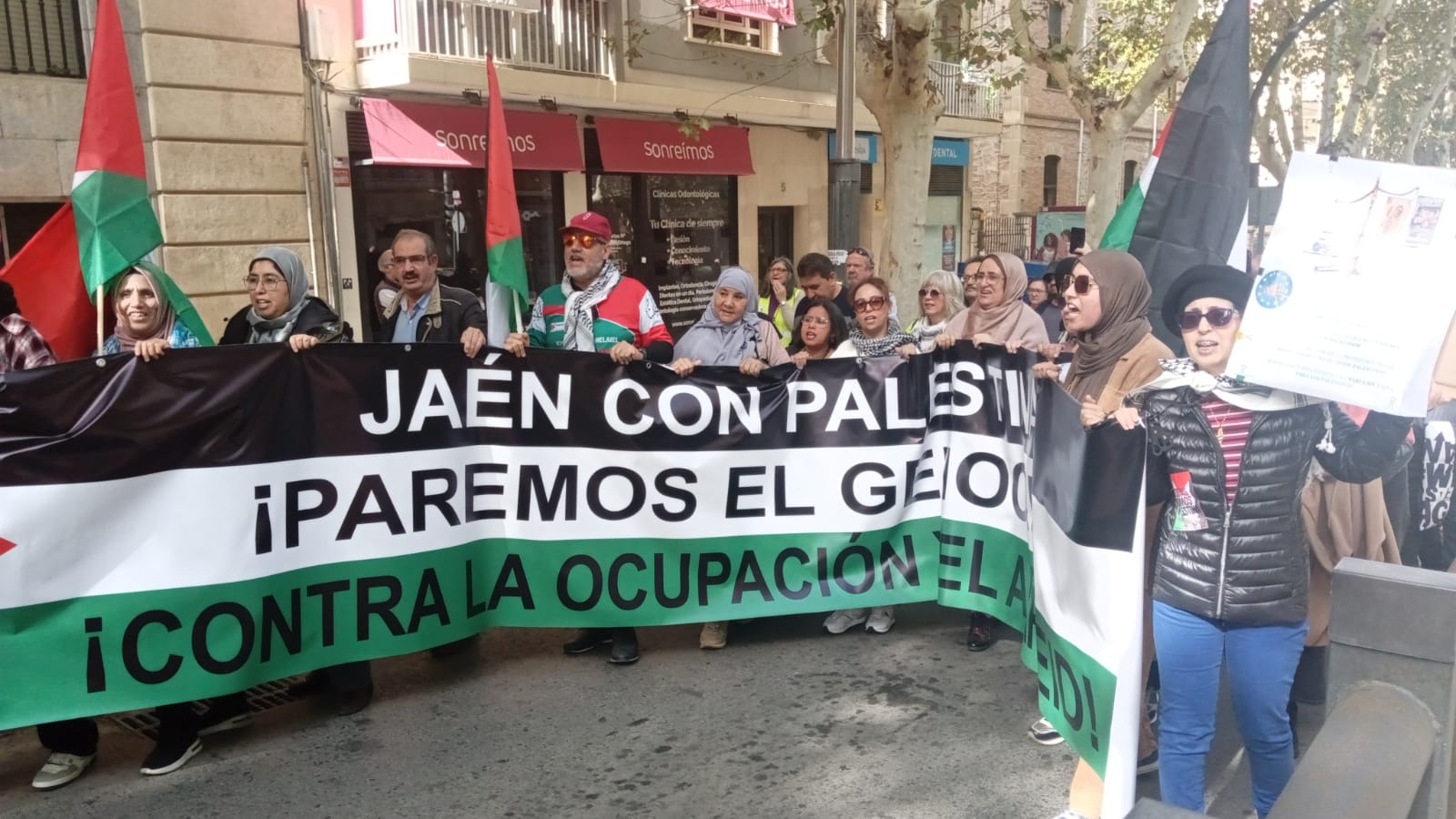 Concentración en Favor de Palestina en Jaén