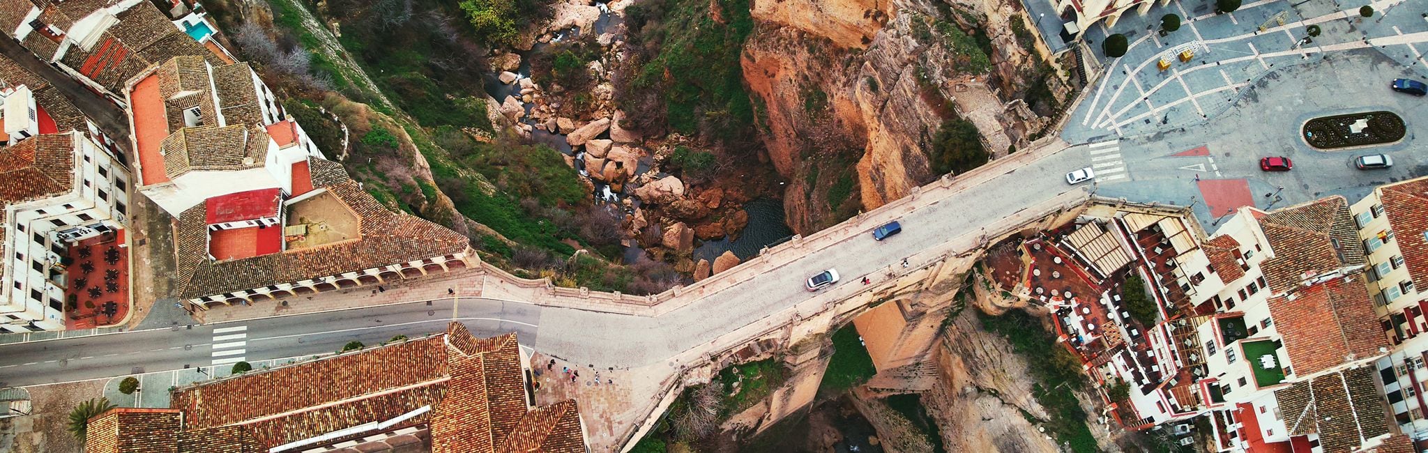 Vista aérea del Puente Nuevo de Ronda