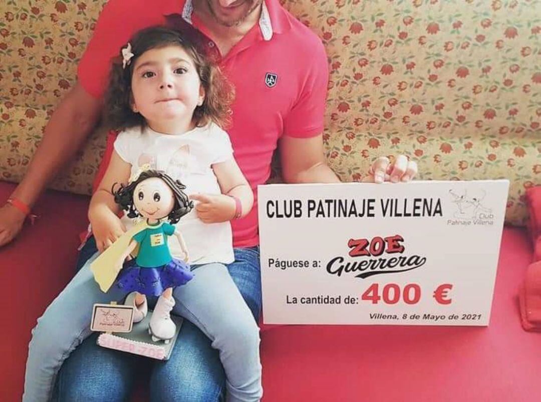 Zoe, la niña de Villena objeto de la campaña de ayuda