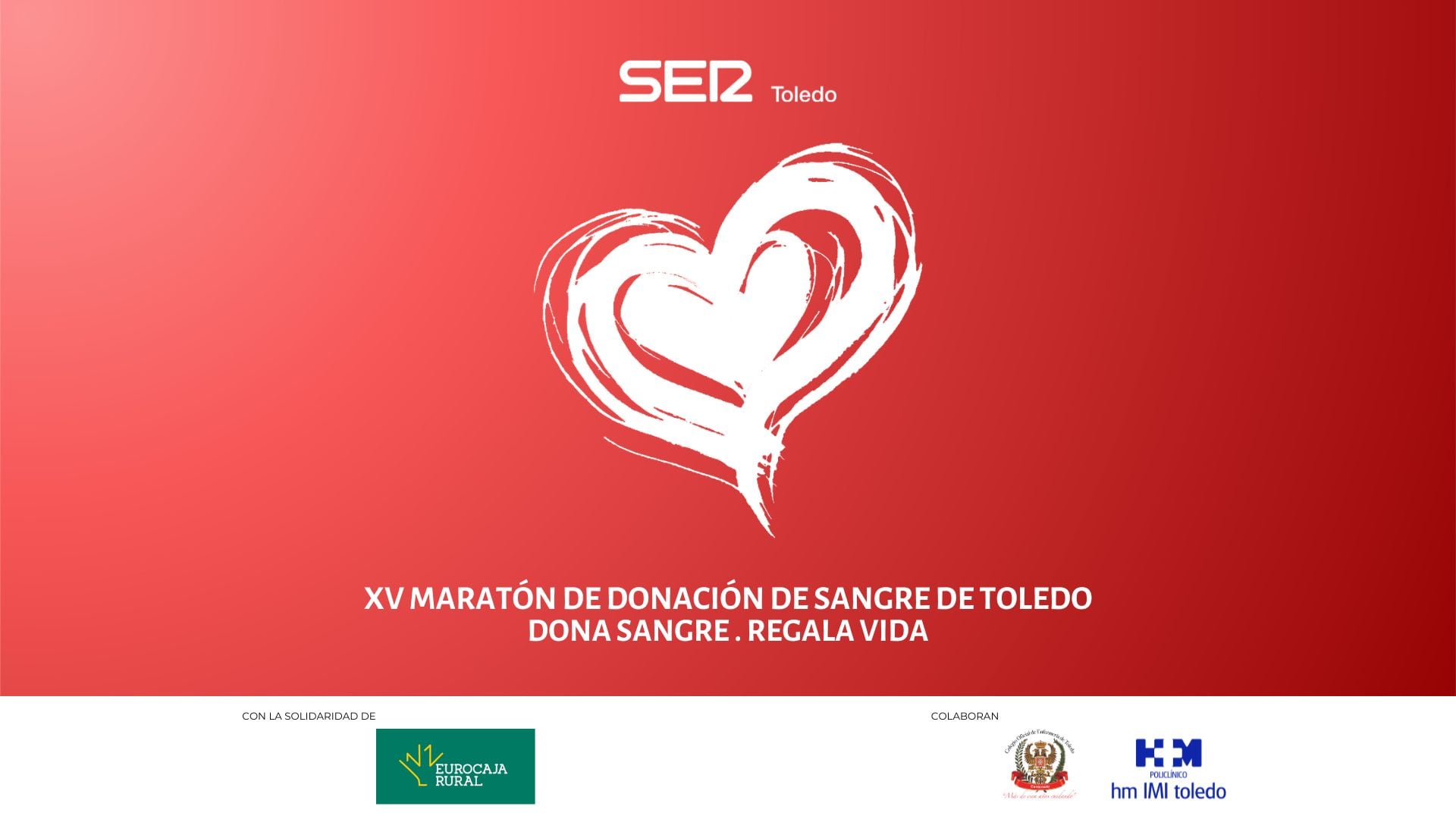 Imagen del cartel anunciador del Maratón de Donantes de Sangre