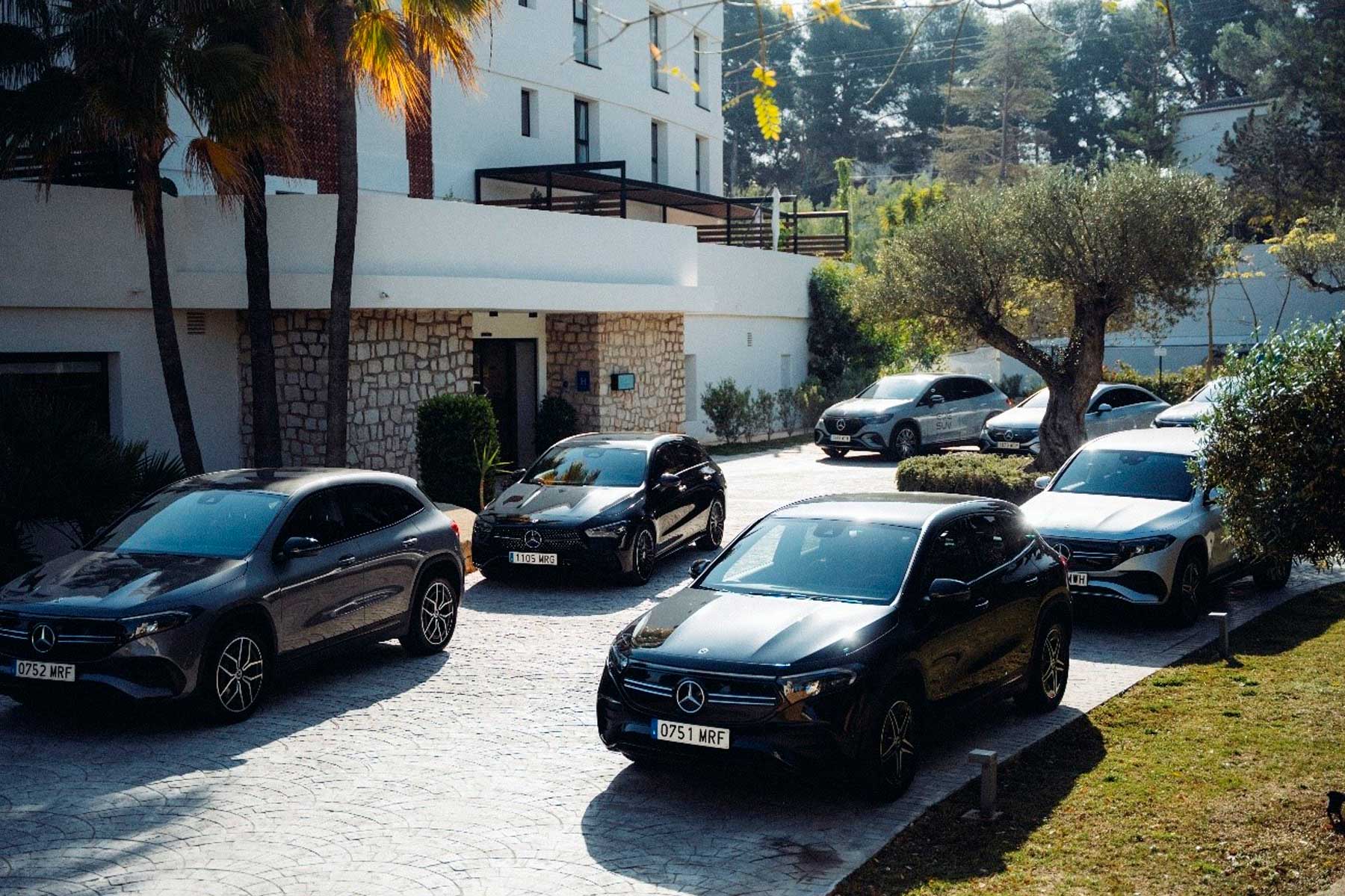 Los coches de Visauto participantes en esta jornada
