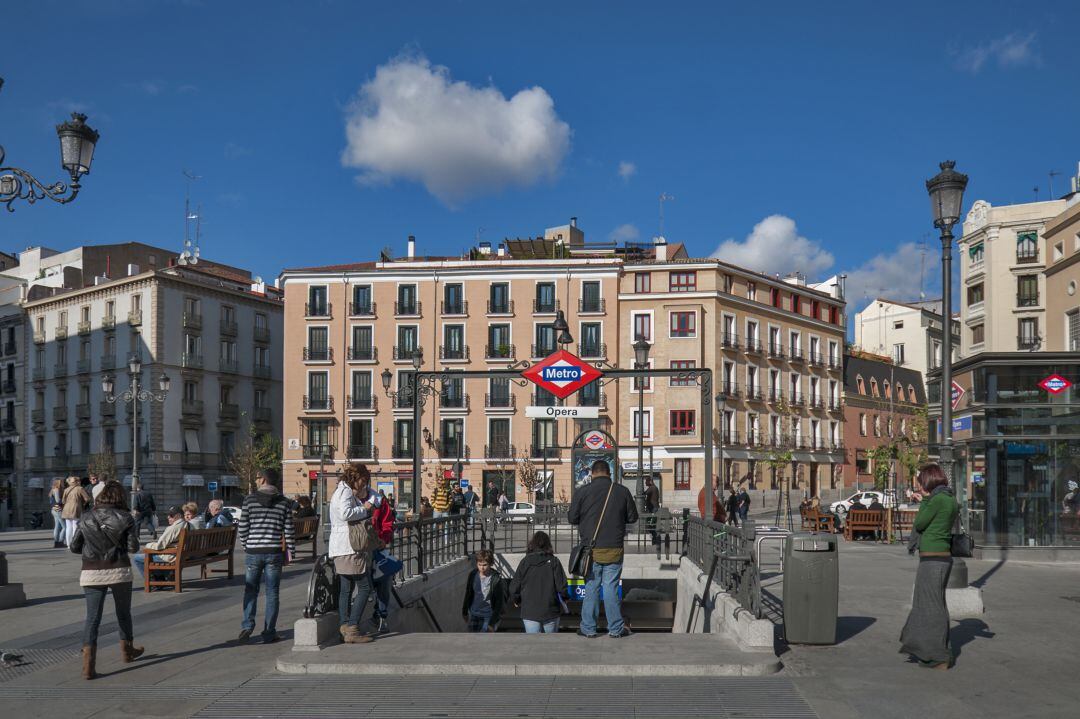 La estación de Metro de Ópera en Madrid