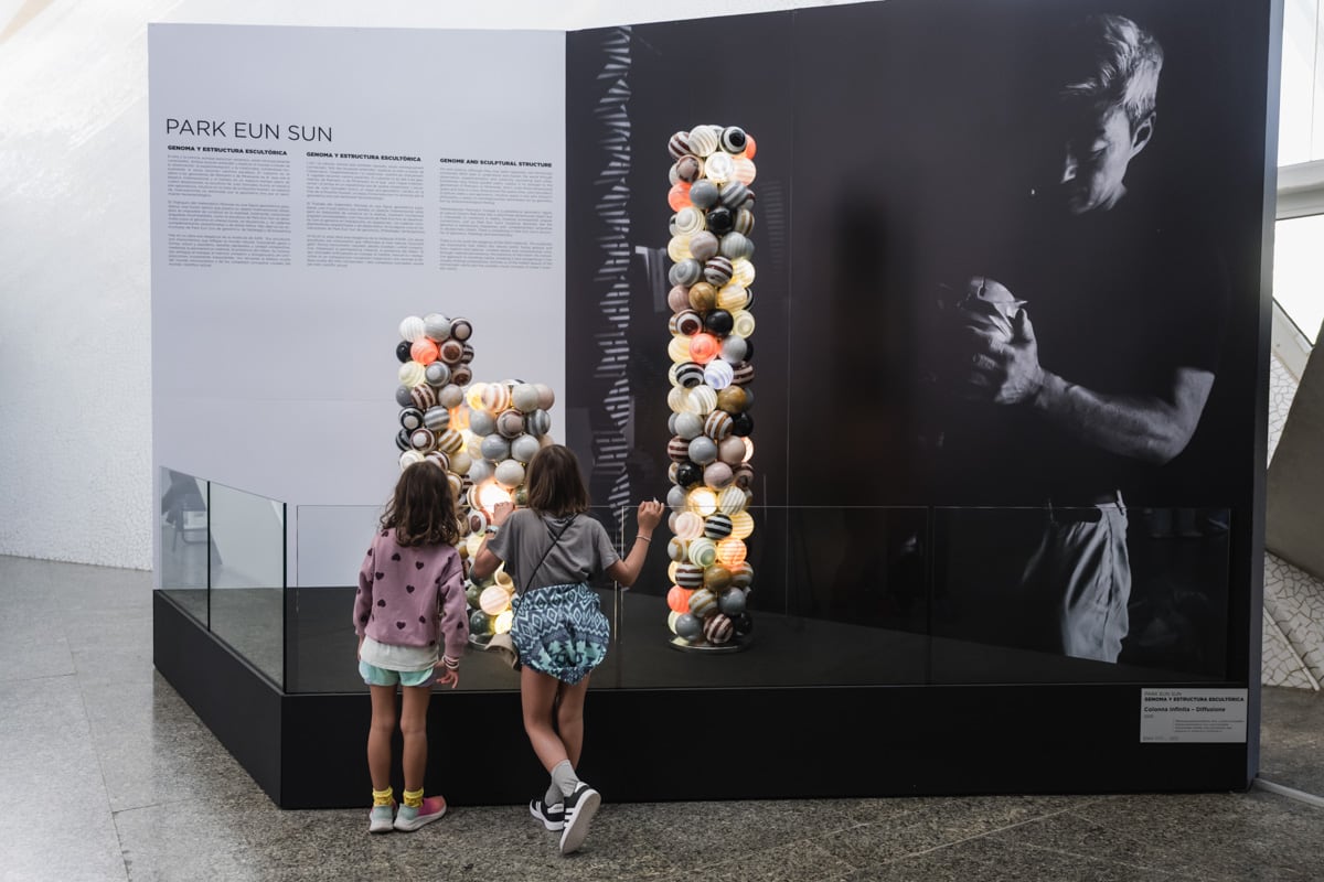 Esculturas de ‘Genoma y estructura escultórica’, del artista Park Eun Sun