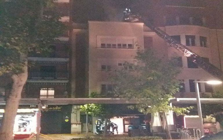 Intervención de los bomberos en una foto enviada por un oyente