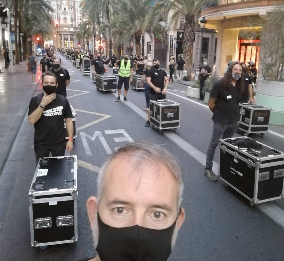 Movilización de empresarios de eventos y ocio nocturno en valencia