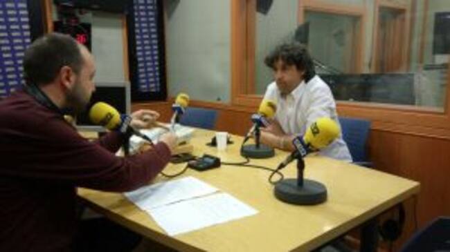 Emilio Vega y Jose Antonio Alba, en un momento de la conversación