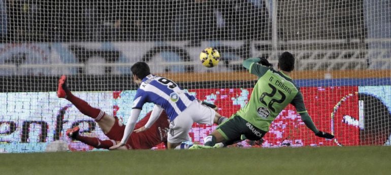 Agirretxe hace el primer gol en Anoeta en el Real Sociedad - Celta.