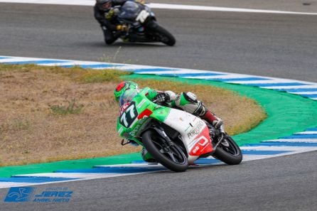 Fabio Greco rueda en el Circuito de Jerez.