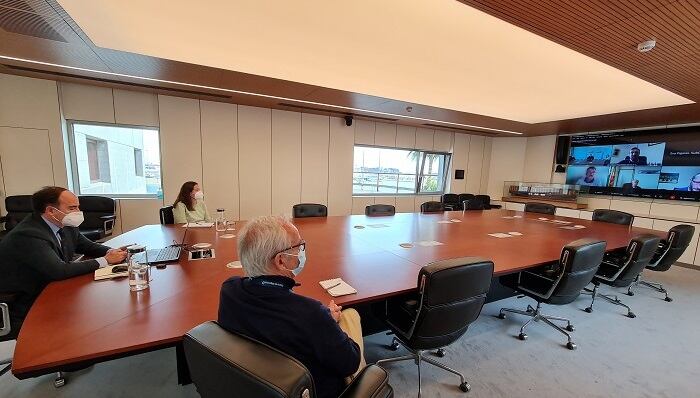 Un momento de la reunión