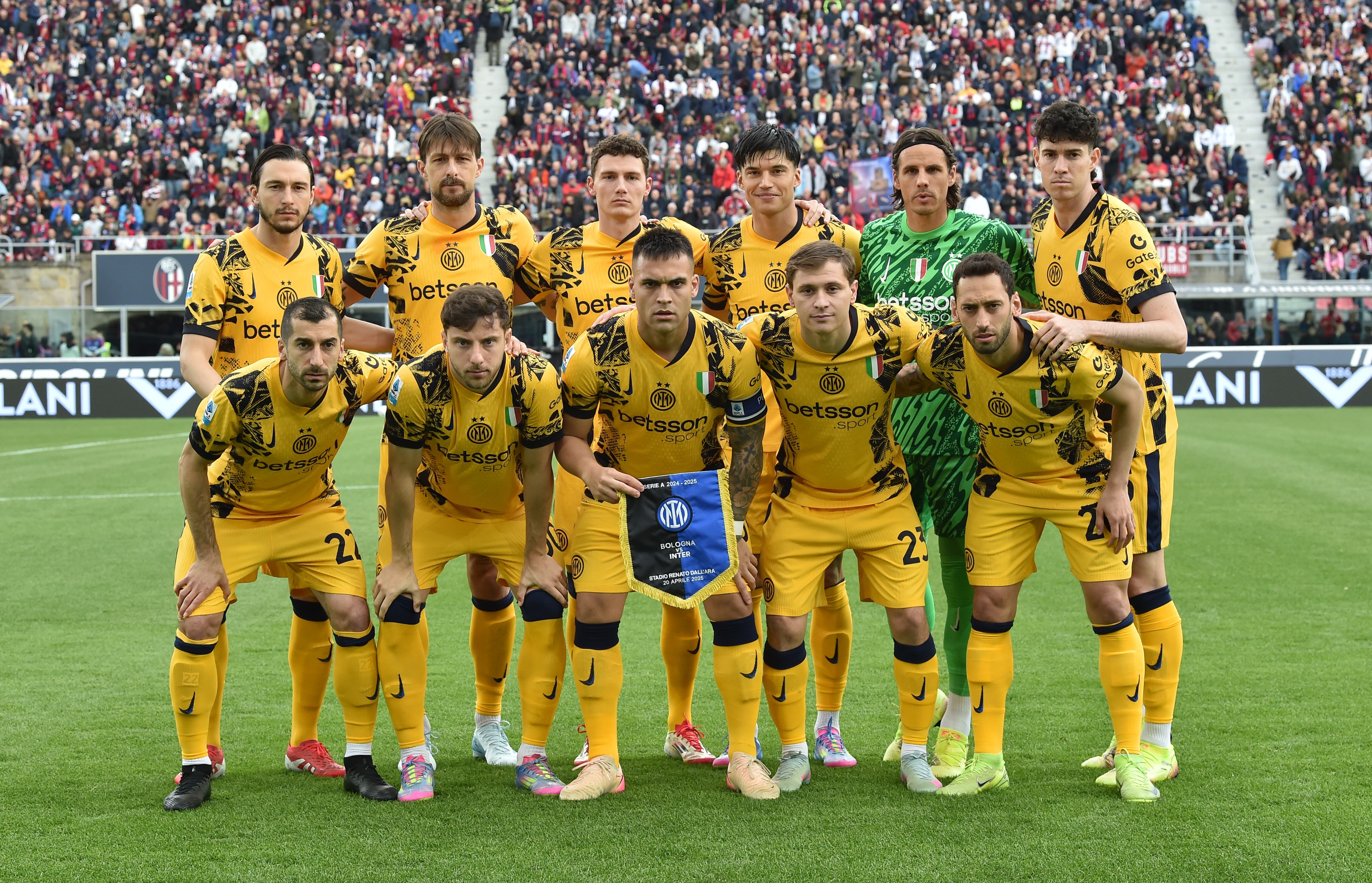 El once del Inter de Milan para el partido que jugaron este domingo contra el Bolonia