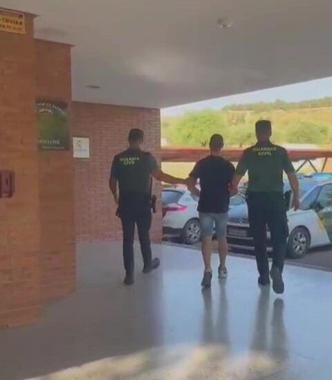 La Autoridad Judicial decretó prisión provisional del detenido. Foto: Guardia Civil