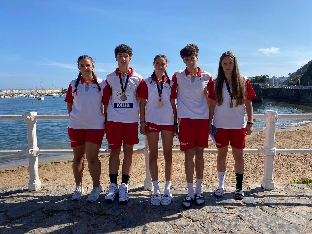 Tres pódiums para atletas arandinos en Gijón