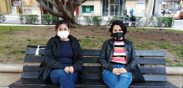 Carolina y Diana, de la Coordinadora de Empleadas de Hogar de Zaragoza