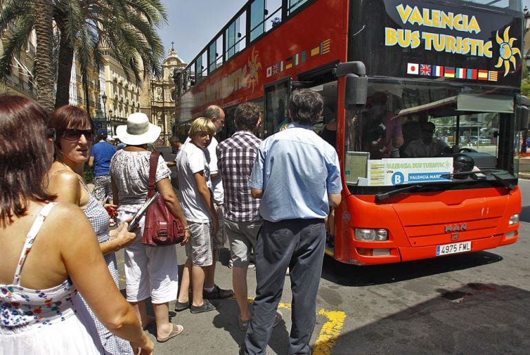 Turistas visitando la ciudad