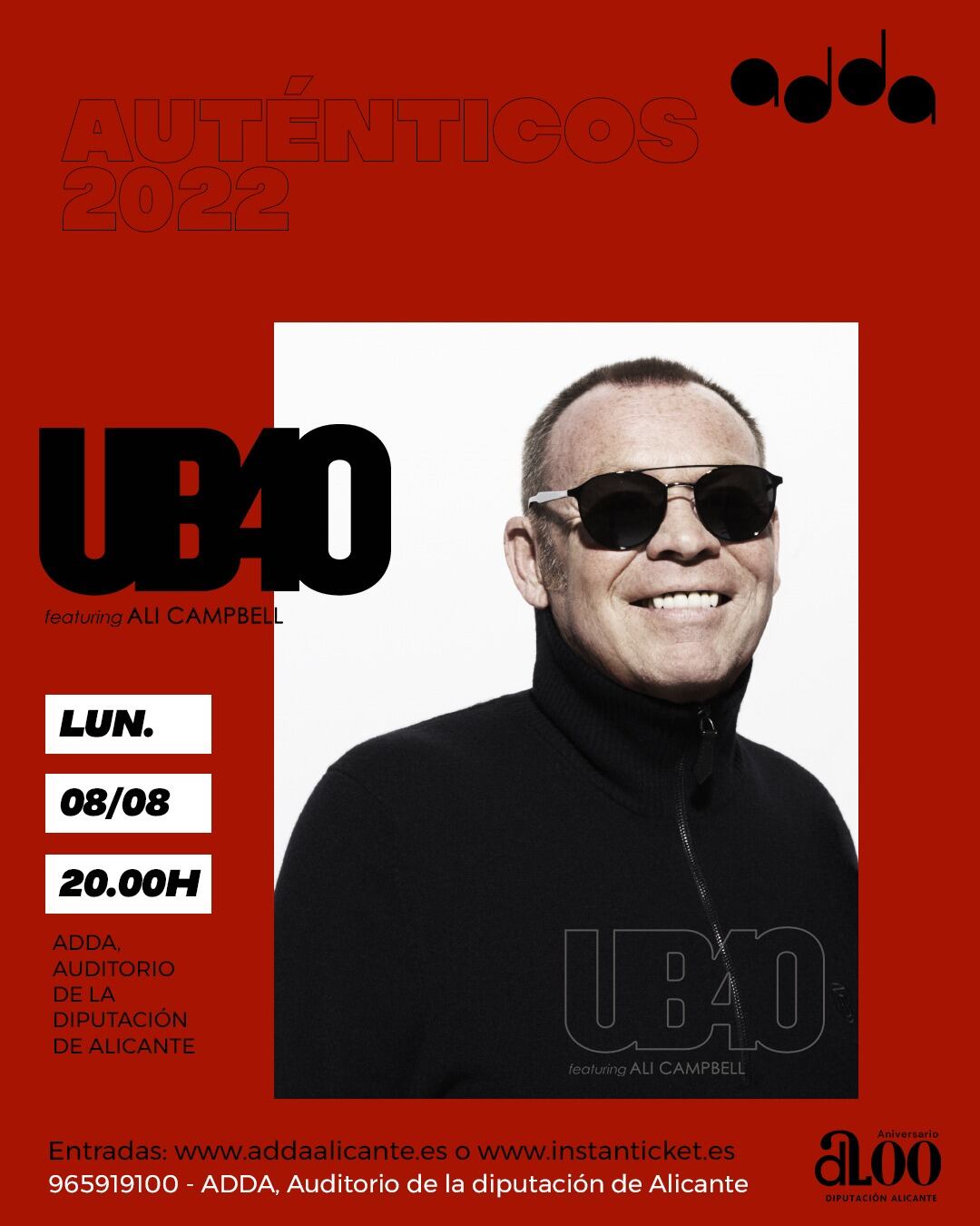 UB40 & Ali Campbell ofreceran un concierto con influencias de Bob Marley, Al Green y Jimmy Cliff.