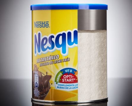 Cantidad de azúcar que contiene un bote de Nesquik.