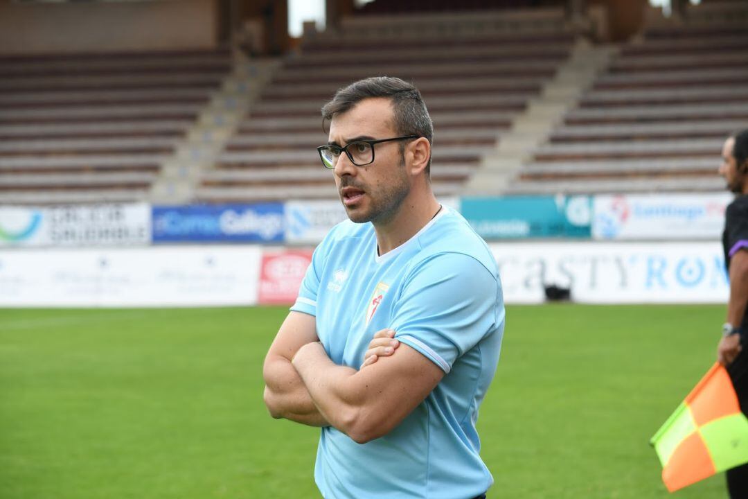 Yago Iglesias, durante un partido la pasada temporada