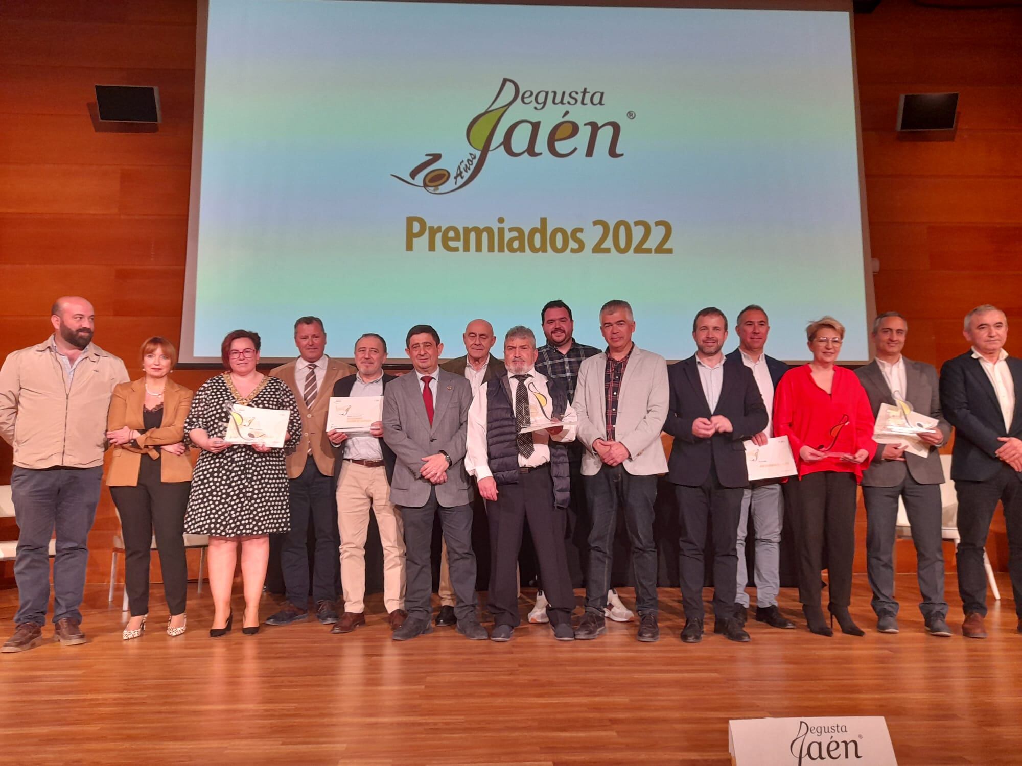 Entrega de los IX Premios Degusta Jaén, foto de familia