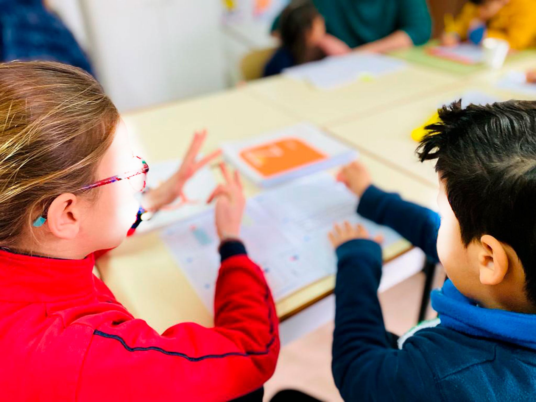 Una de las actividades realizadas por los jóvenes alumnos de Sant Roc