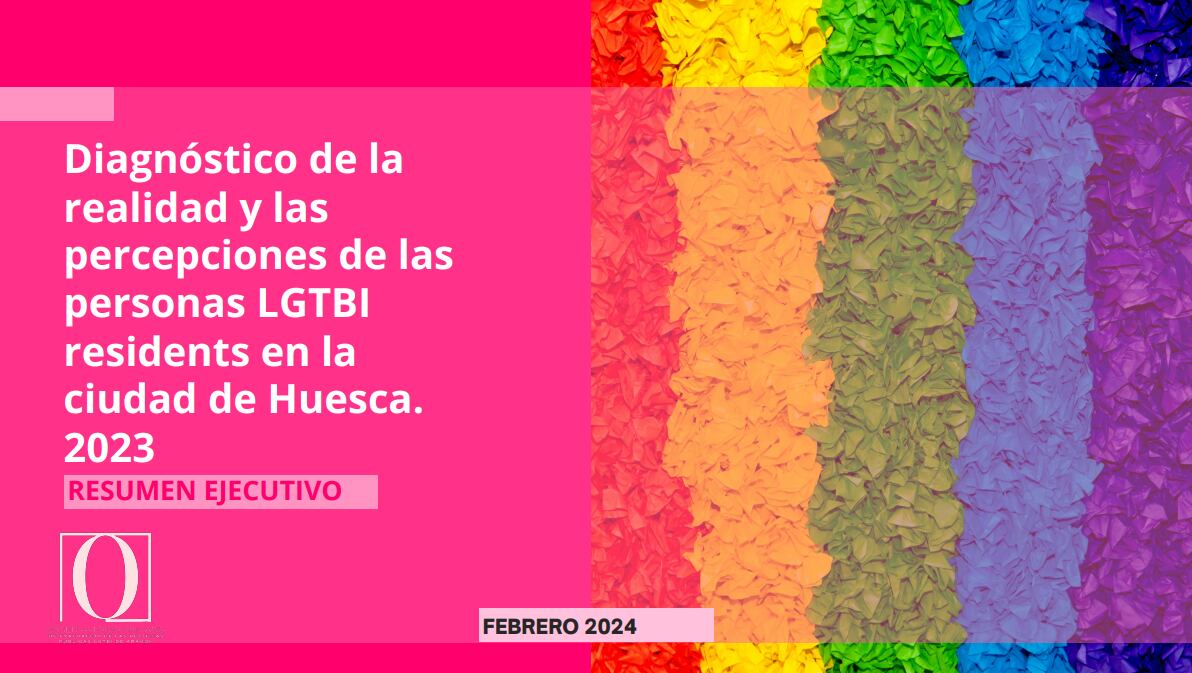 informe “Diagnostico de la realidad y las percepciones de las personas LGTBI residentes en la ciudad de Huesca. 2023”