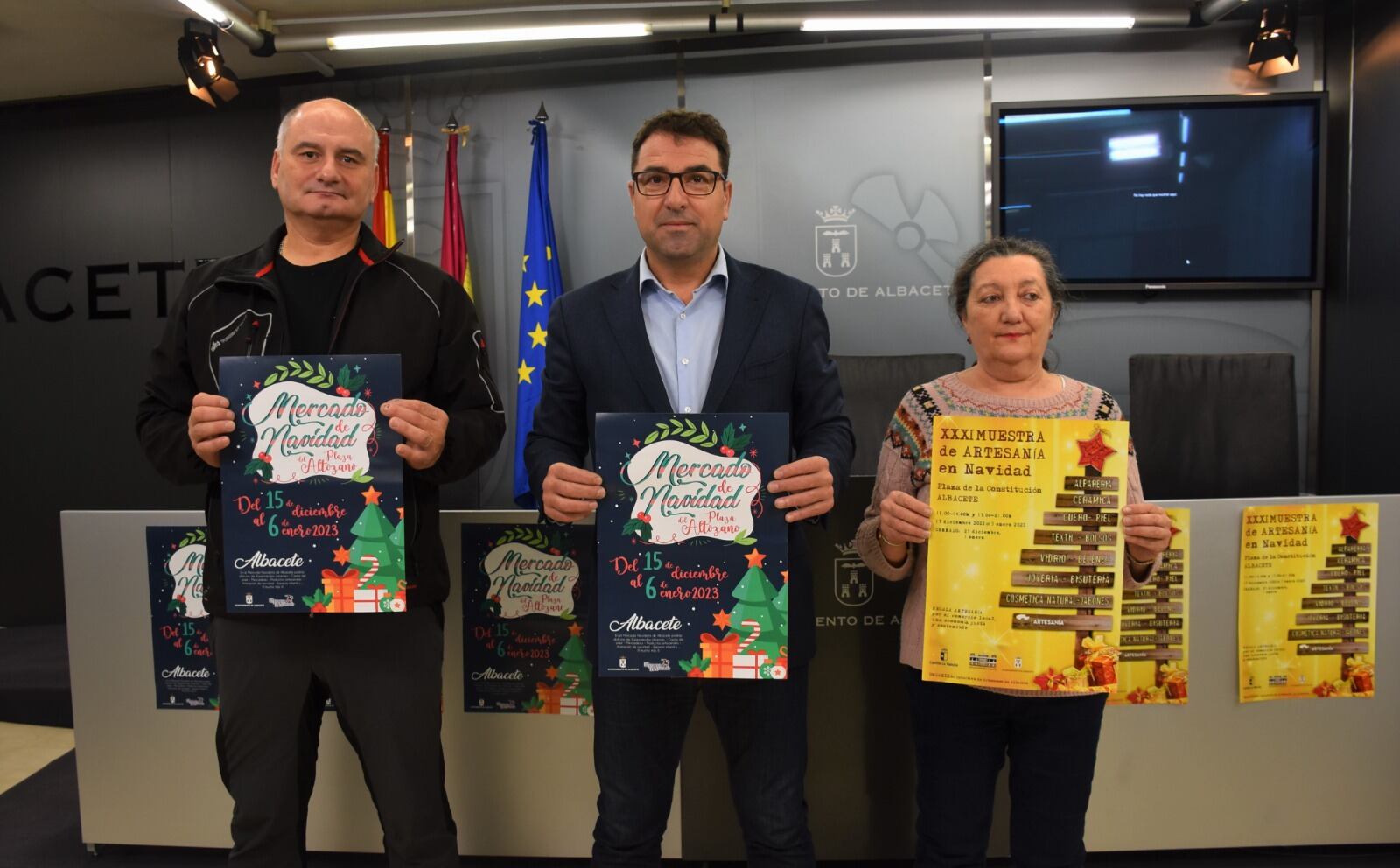 Presentación del mercado navideño de Albacete