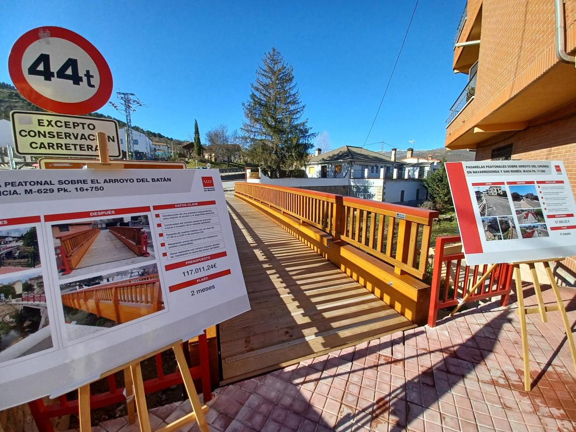 Pasarela peatonal en Canencia