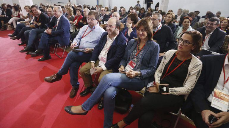 Algunos de los barones del PSOE en la reunión del Comité Federal de este sábado.