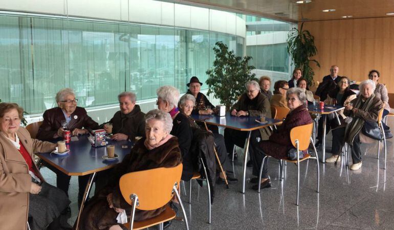 Comedor de una residencia de ancianos en España. 