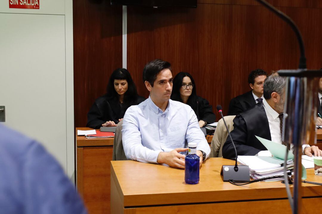 Rodrigo Lanza, durante la lectura del veredicto en la Audiencia Provincial de Zaragoza 