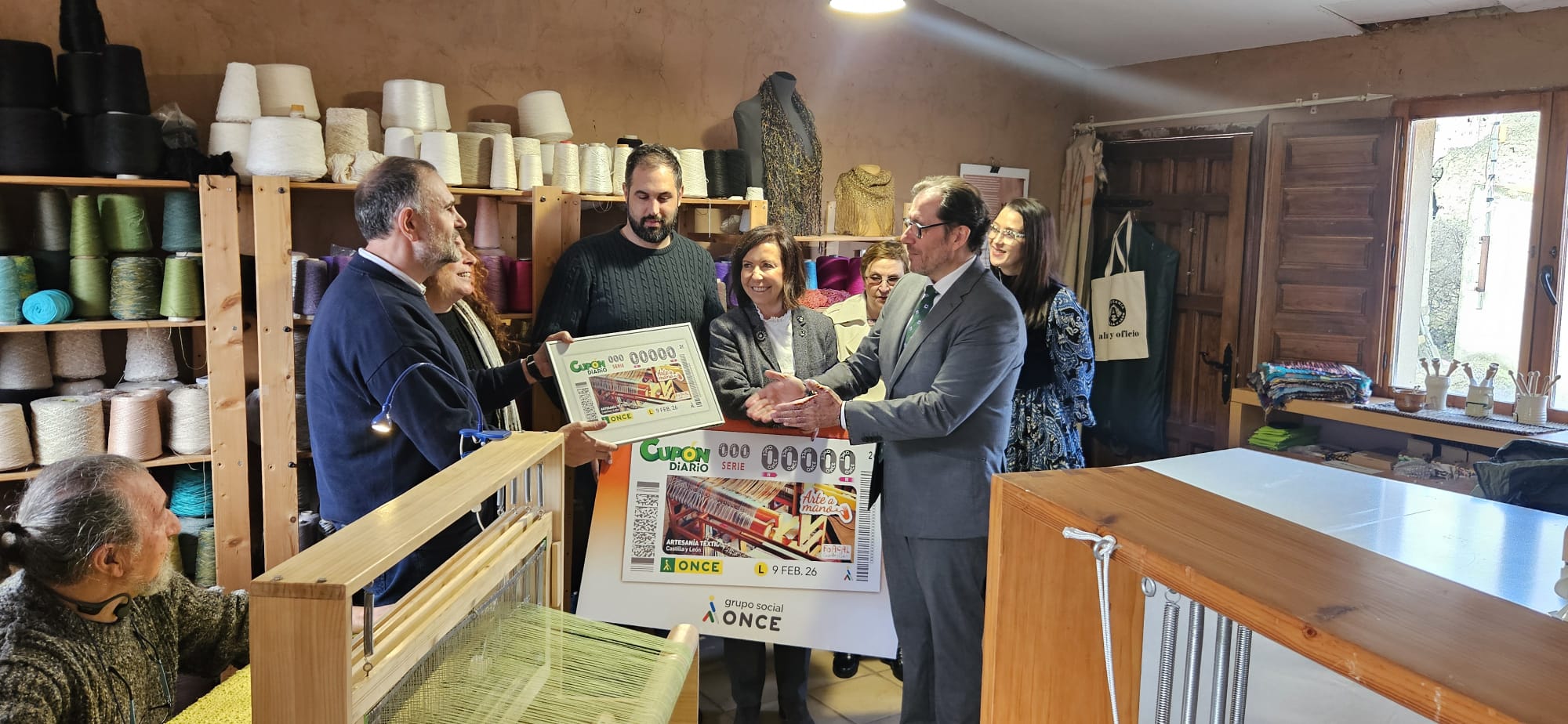 La artesanía textil de Castilla y León protagoniza cinco millones de cupones de la ONCE