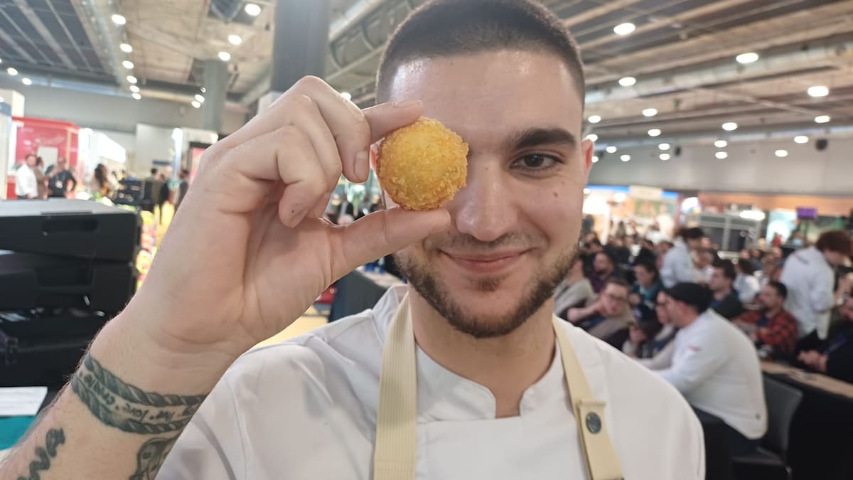 Seis por 15 euros: Alejandro Cano gana el concurso de la mejor croqueta de jamón de España