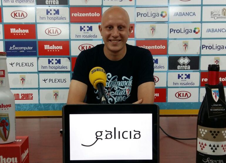 David Uña, en la sala de prensa del Estadio de San Lázaro