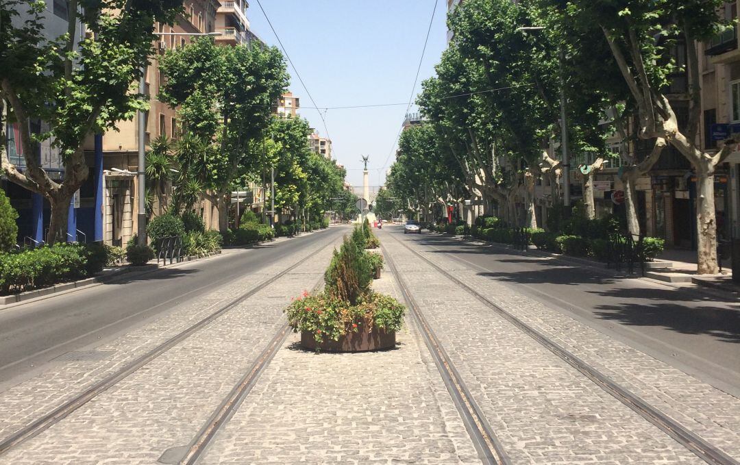 Paseo de la Estación, una de las zonas de la capital que recorre la ruta matemática. 