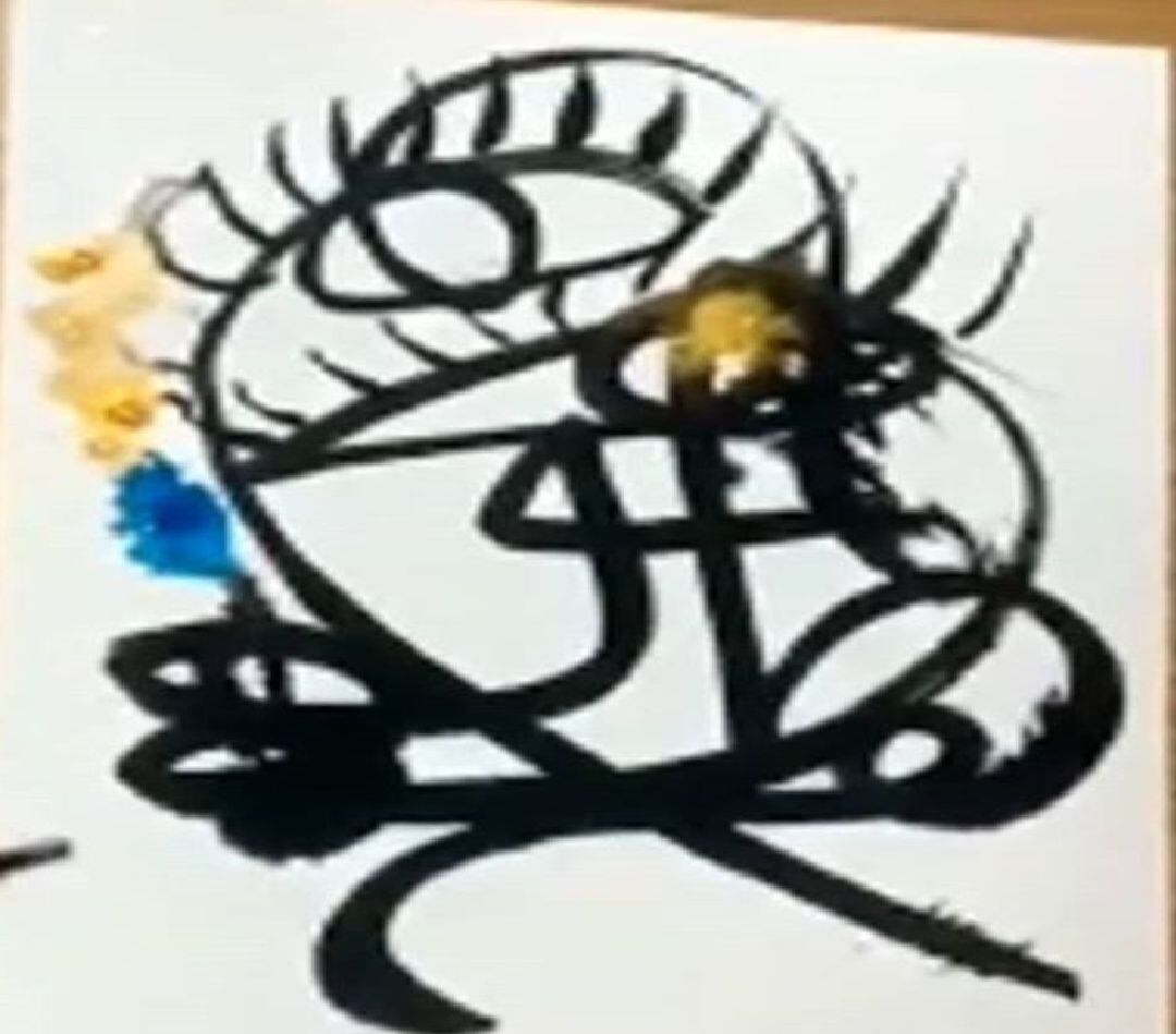 Obra realizada por Belin en directo durante la I Gala Benéfica Ciudad de Linares.