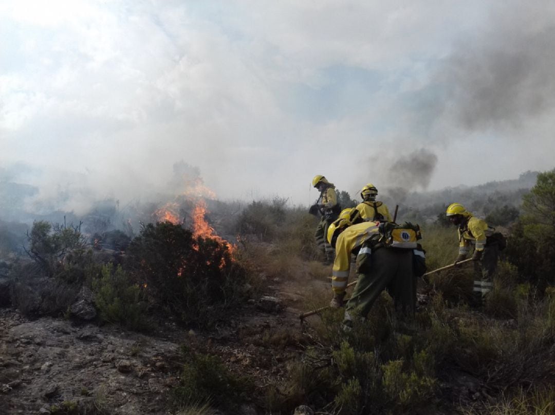 Imagen de un incendio forestal