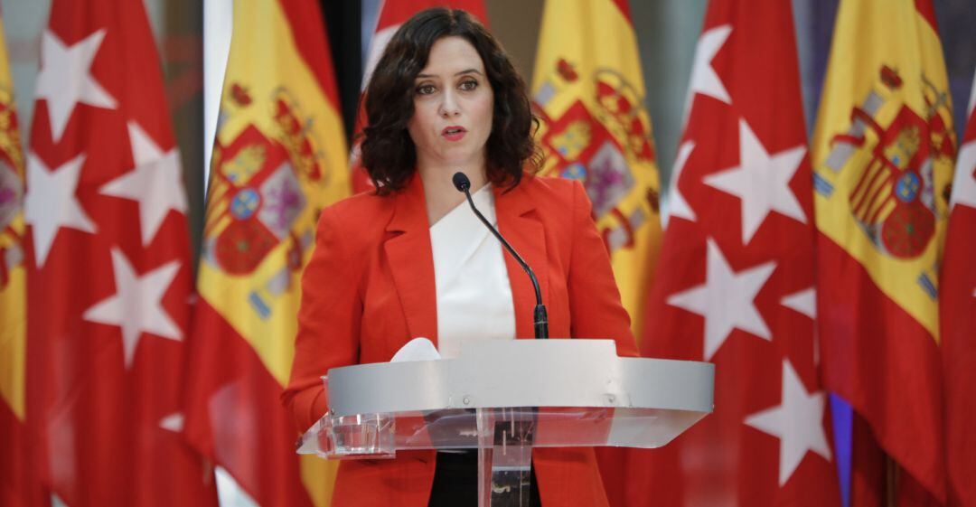 La presidenta de la Comunidad de Madrid, Isabel Díaz Ayuso