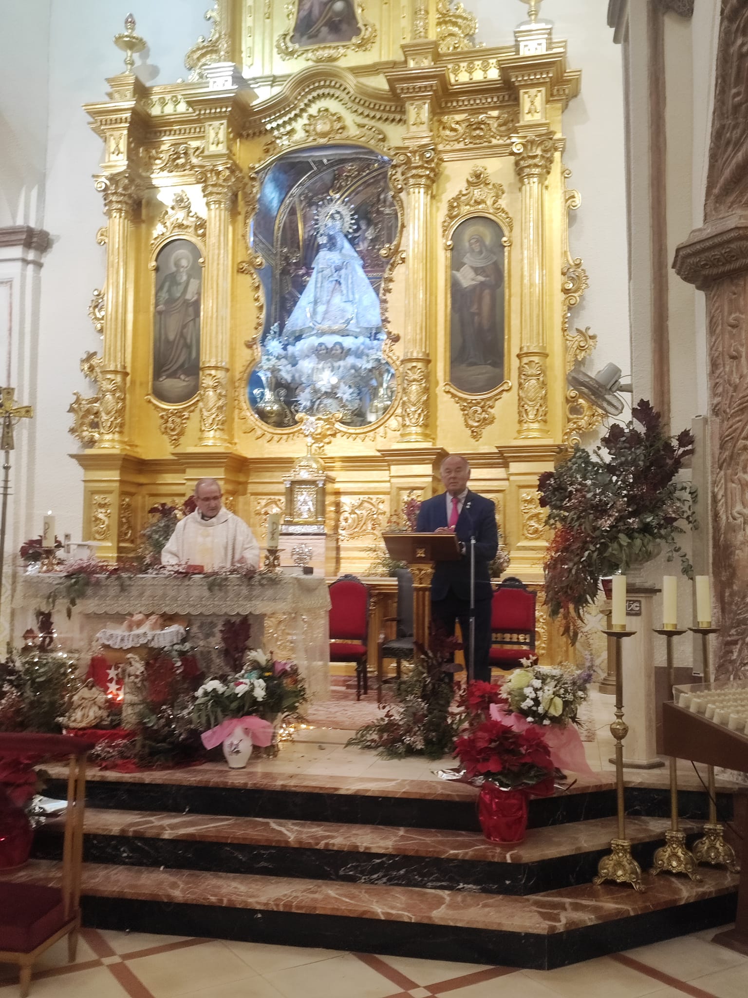 Momento del acto de la Junta de la Virgen